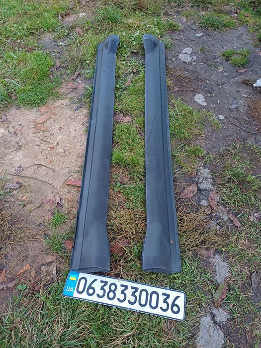 Mitsubishi outlander XL 2 06-12 пластикові накладки на поріг