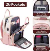 LOVEVOOK Plecak damski na laptopa 15,6", plecak szkolny, dla dziewcząt