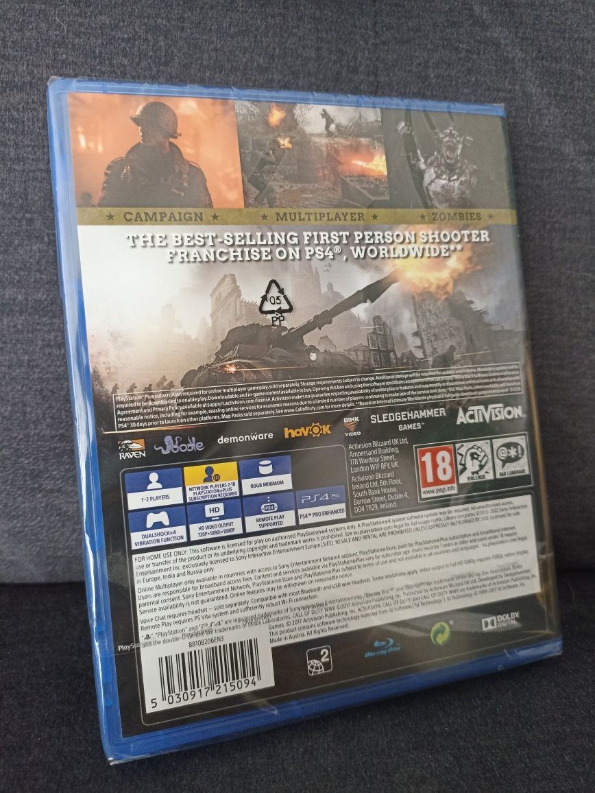 Call od daty WWII PS4