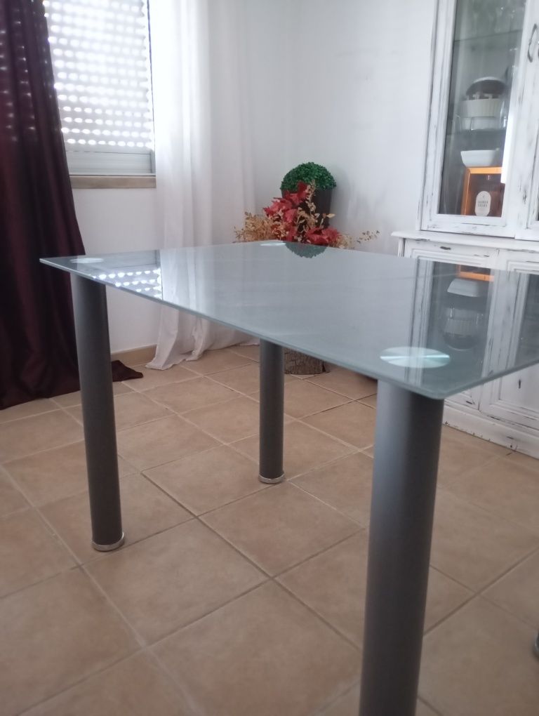 Mesa de vidro 110 x 70