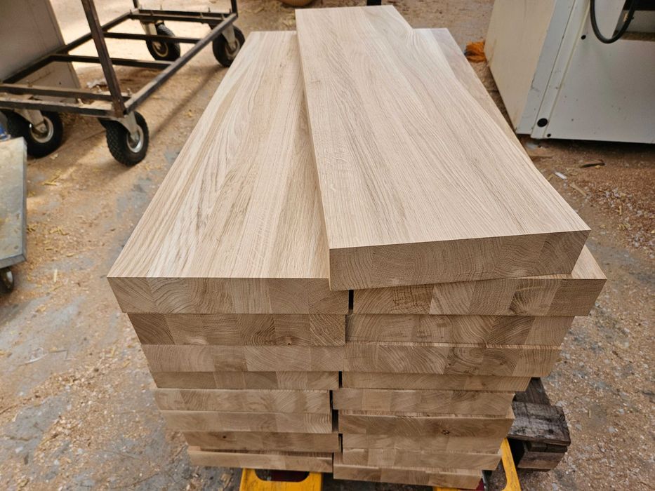 Stopnie dębowe lite grube 6cm, stopnice schodowe Dąb lity schody