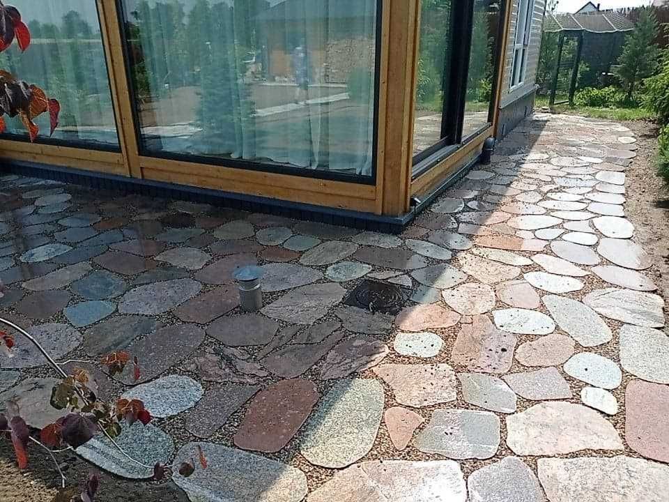 Kamień polny cięty  taras ścieżki podjazd wjazd LESZNO wlkp.