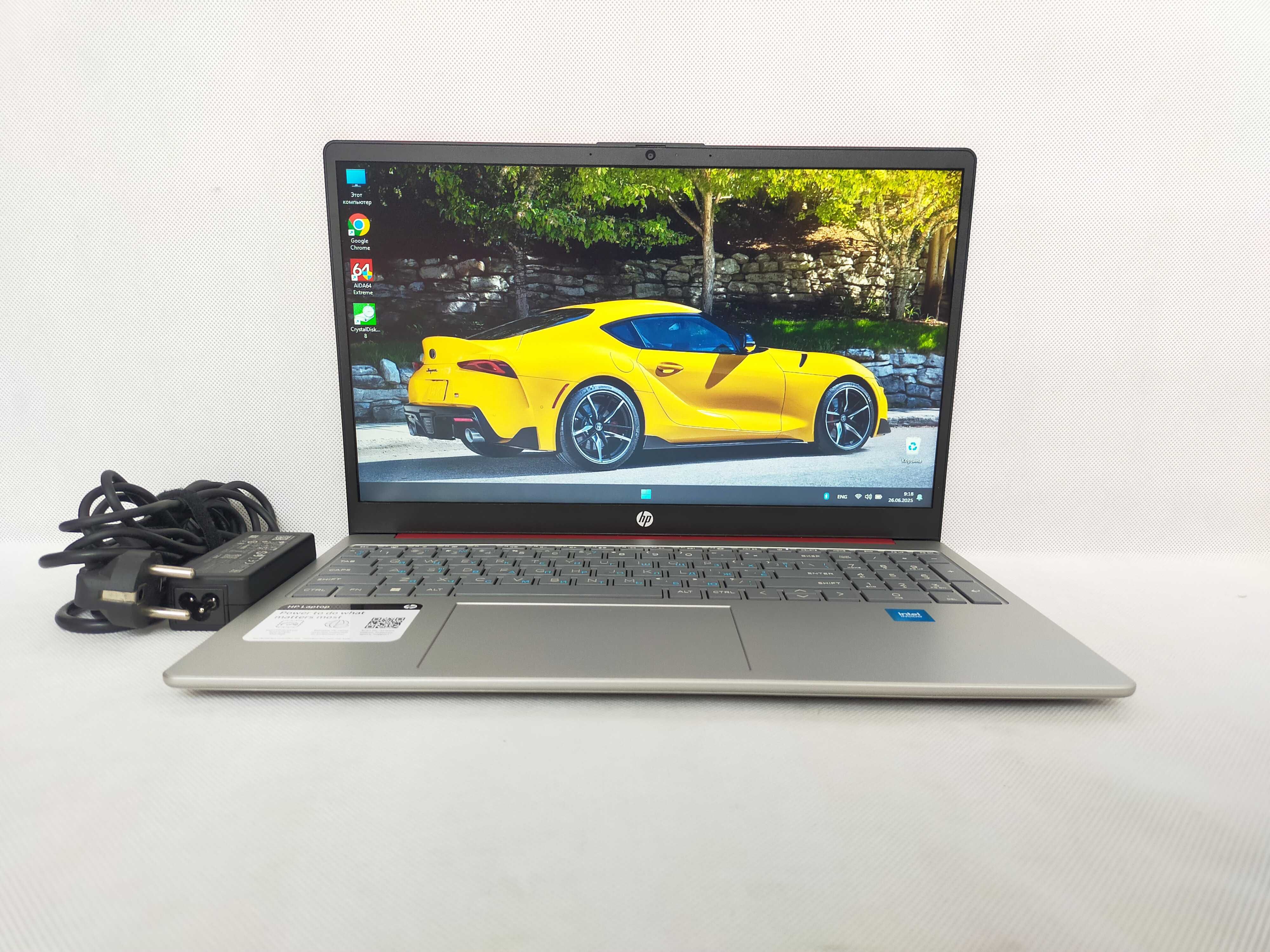 2024г НОУТБУК для работы HP 15 [Intel N200/8 DDR4/SSD 128/5 часов]