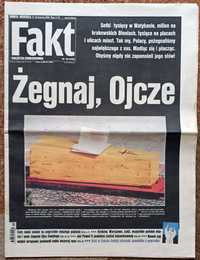 Fakt Czasopismo  Jan Paweł II Wydanie z 9-10 kwietnia 2005 roku