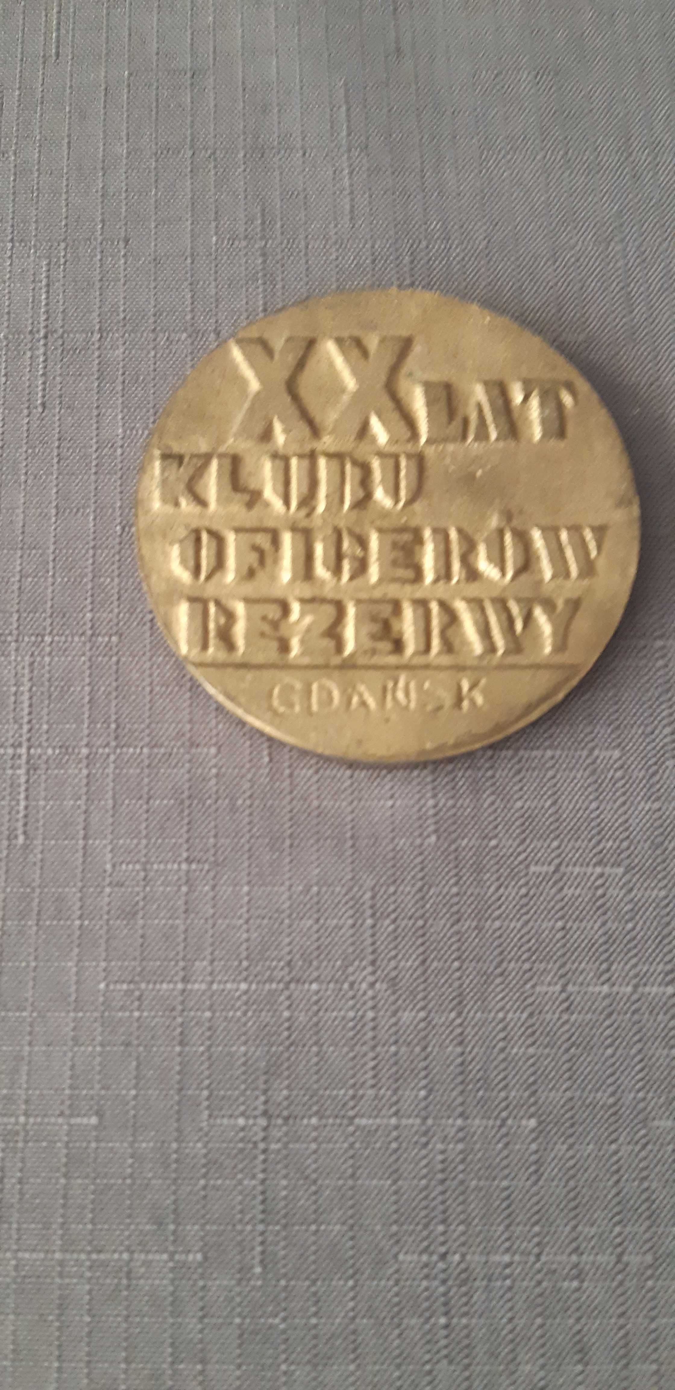 medal XX lat Klubu Oficerów Rezerwy Gdańsk