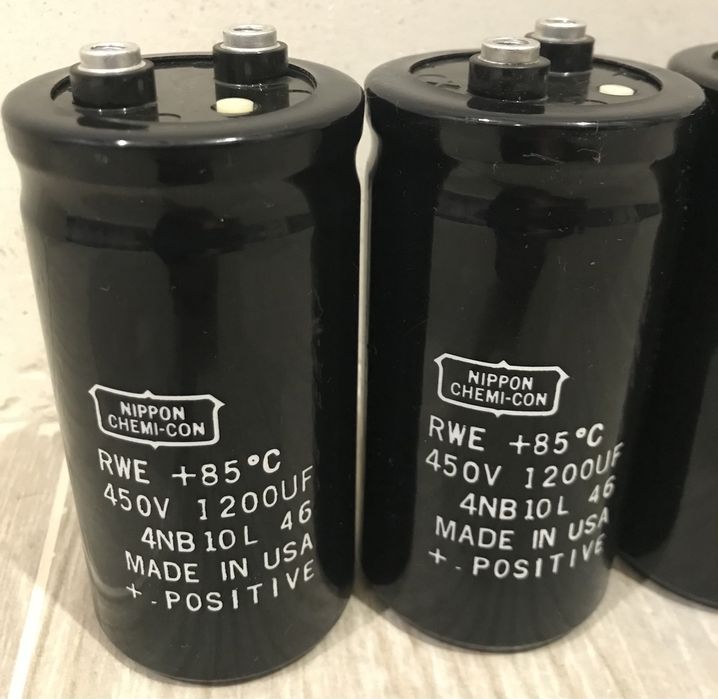 10 Kondensatorów  audio Nippon Chemi-Con - 1200uF/450v Cary CAD-300PB