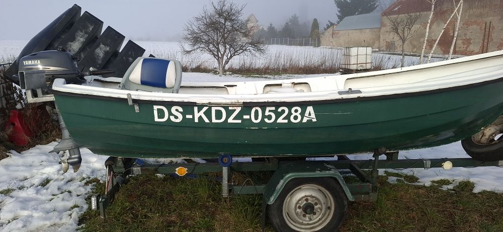 Lódka wędkarska  komplet