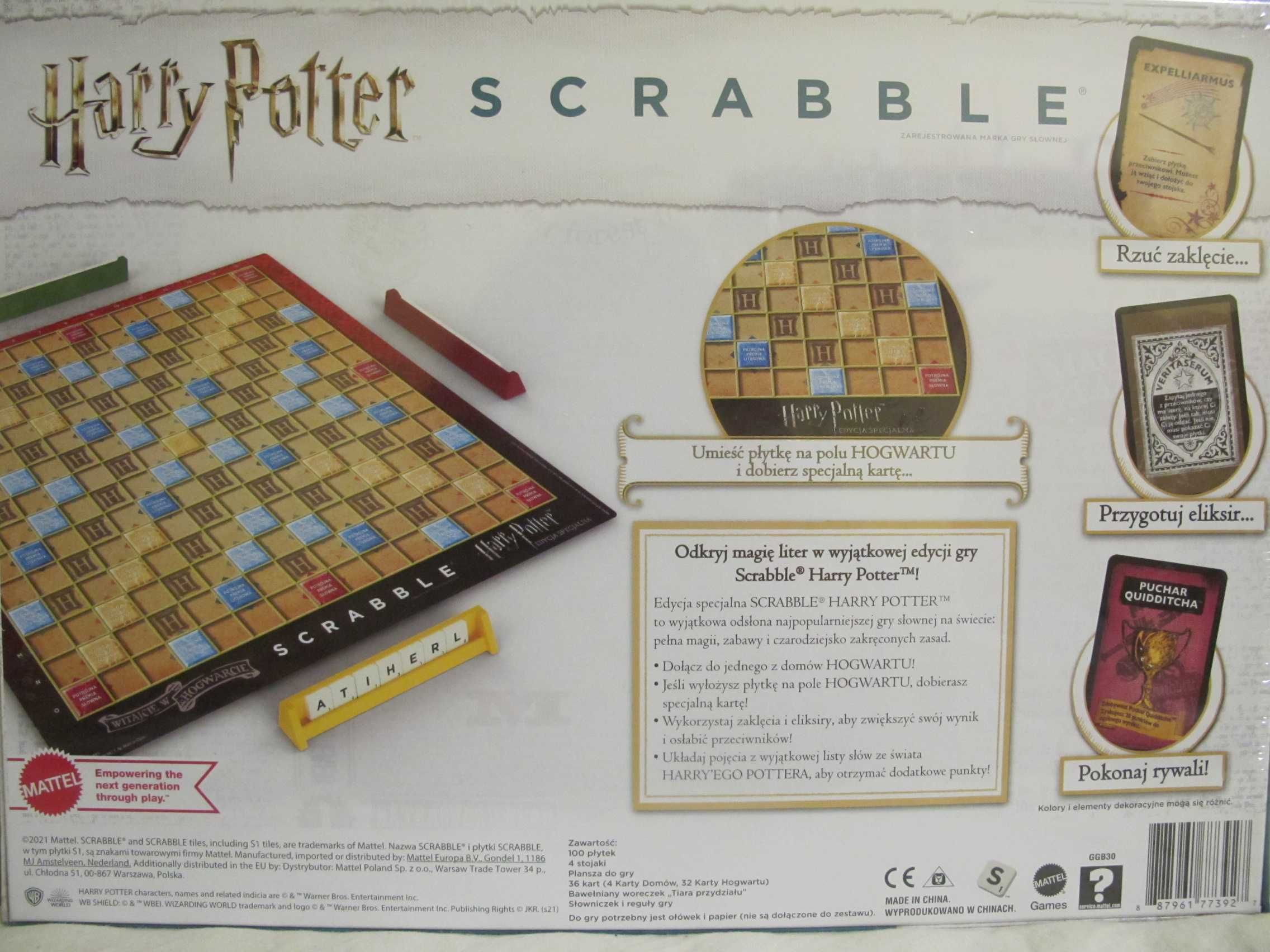 Nowa gra scrabble Harry Potter