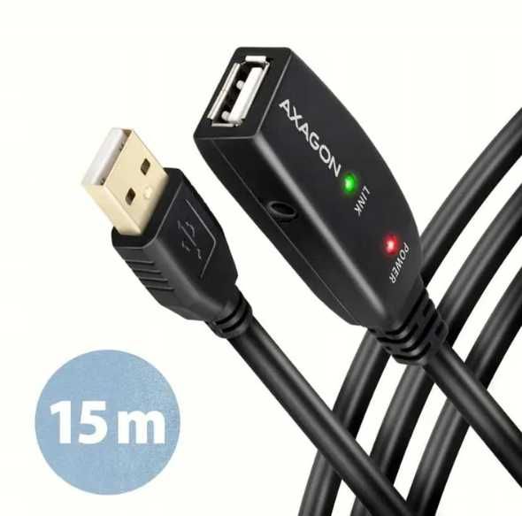 Kabel USB 15m AXAGON ADR-215
