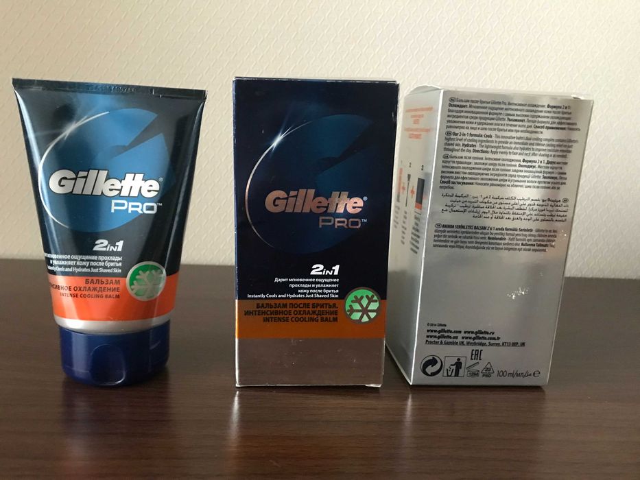 Бальзам после бритья увлажняющий Gillette PRO "Интенсивное охлаждение"
