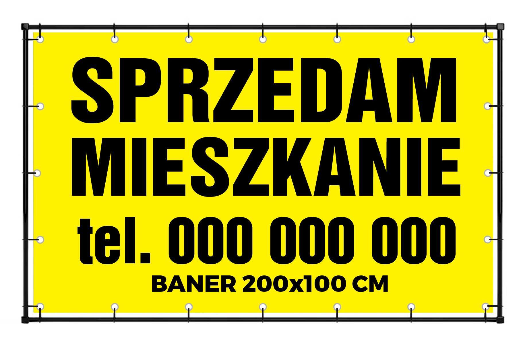 Baner szyld tablica reklama banery plandeka ulotki plakaty wizytówki