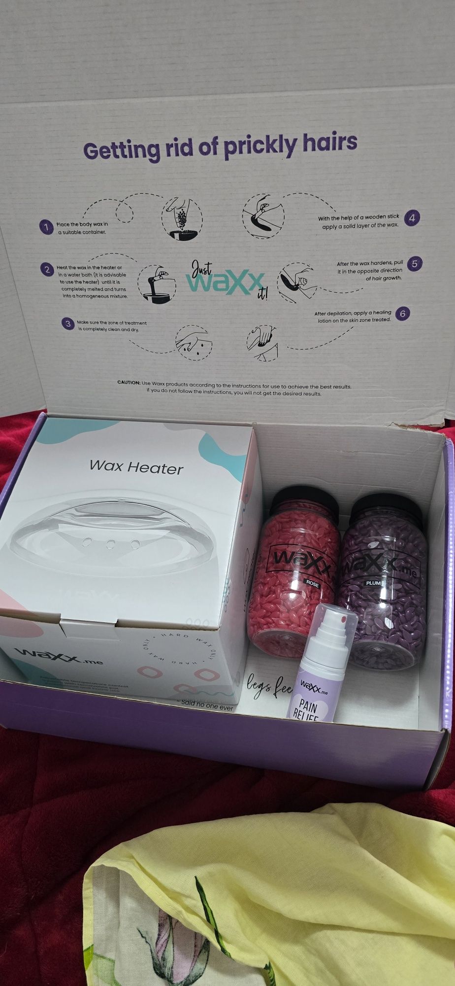 Cera WaXx + Aquecedor novo em caixa.