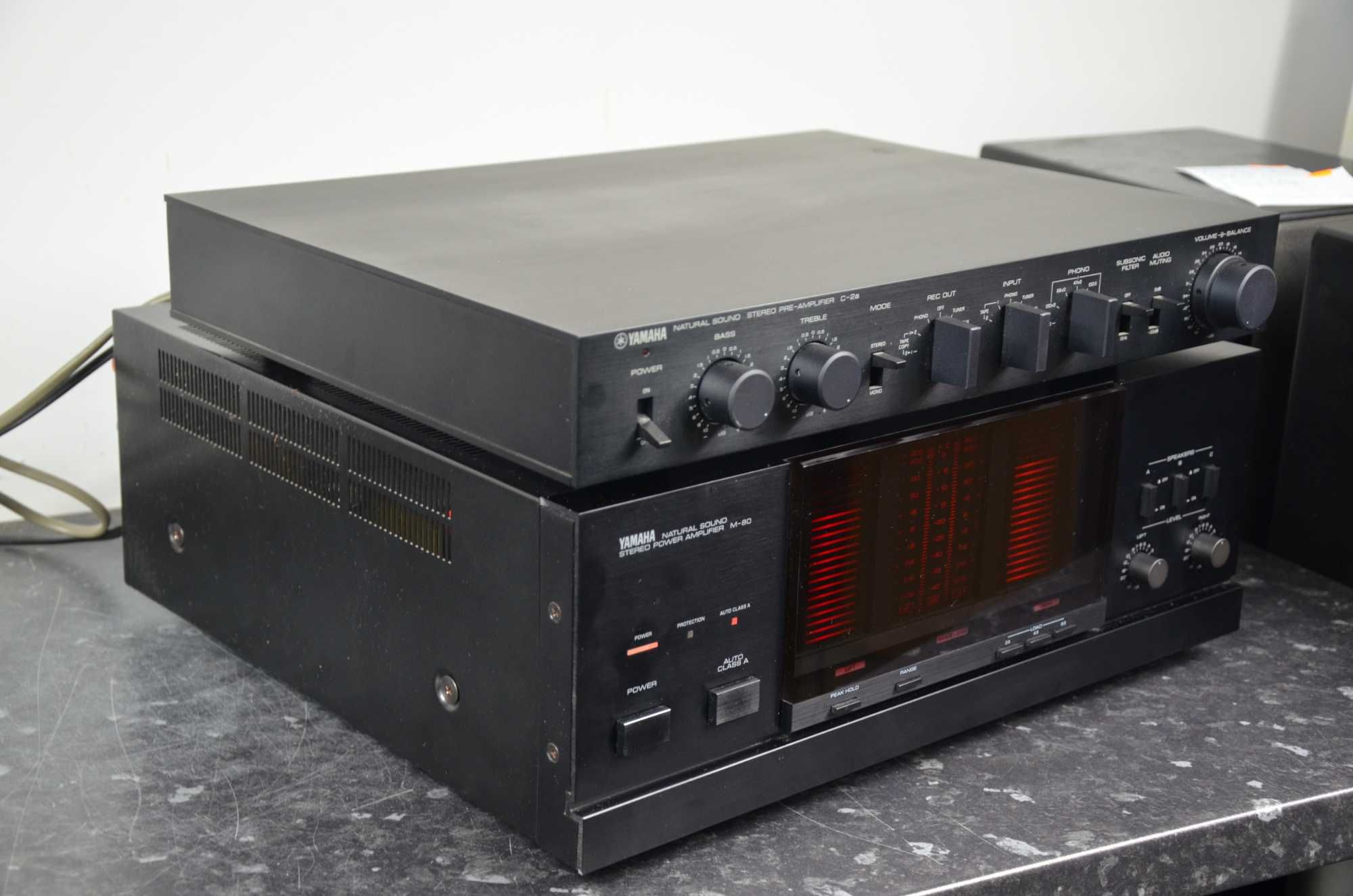 Końcówka Mocy YAMAHA M-80 Przedwzmacniacz C-2a Komplet Hi-End JAPAN