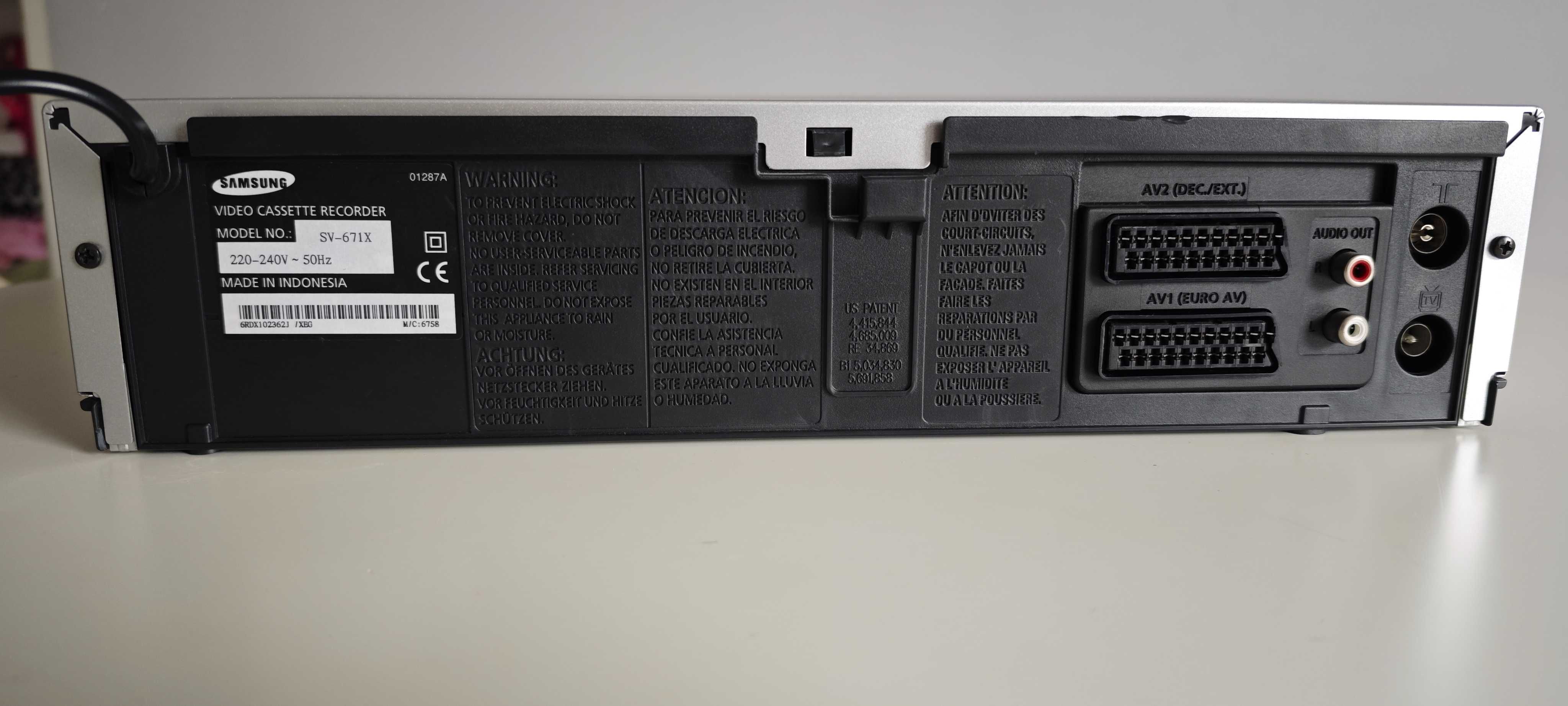 Magnetowid VHS 6 głowic HI-FI Stereo Samsung SV-671X pilot