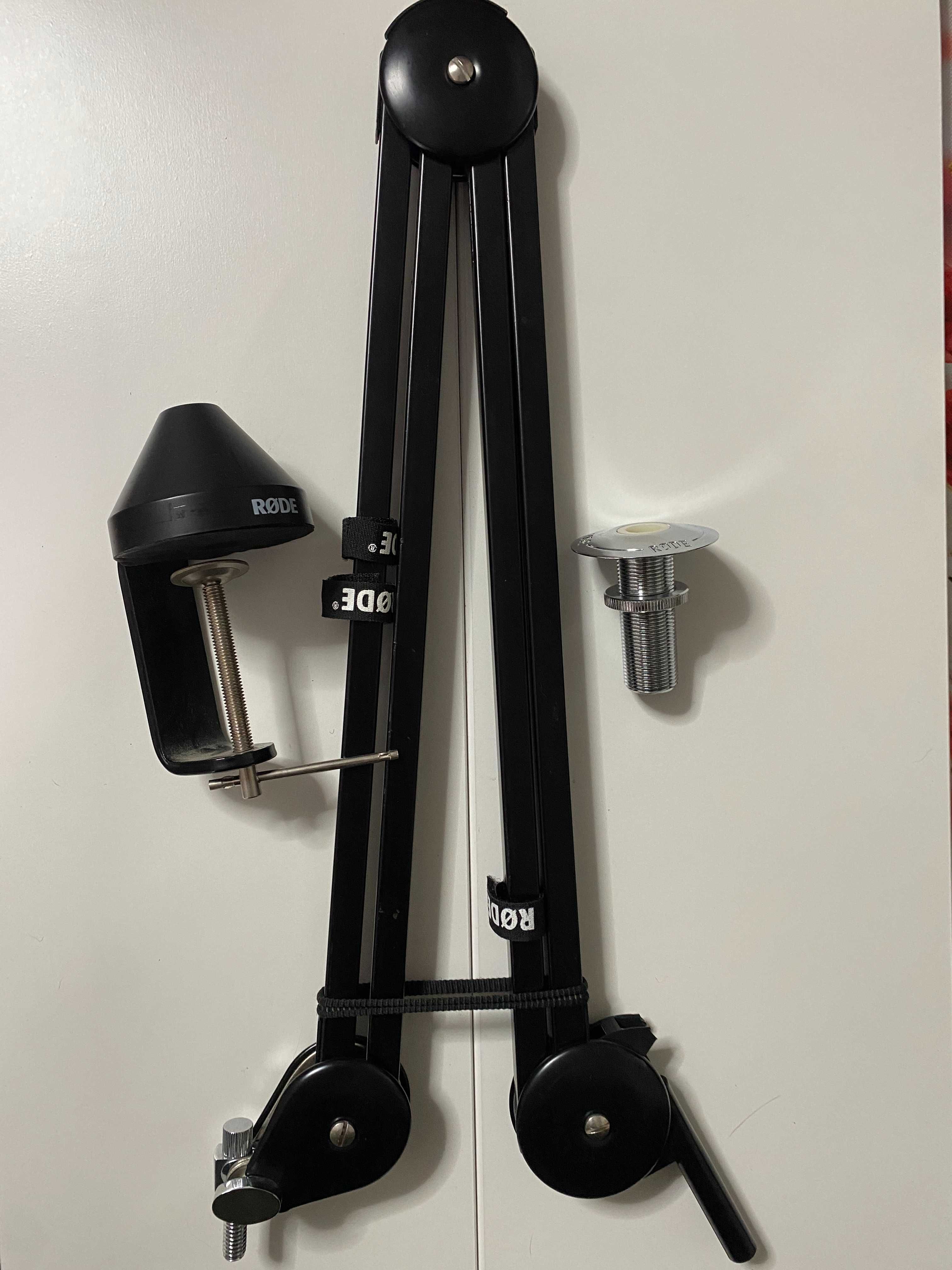 Mikrofon RODE Procaster, przedwzmacniacz, statyw - zestaw, stan super