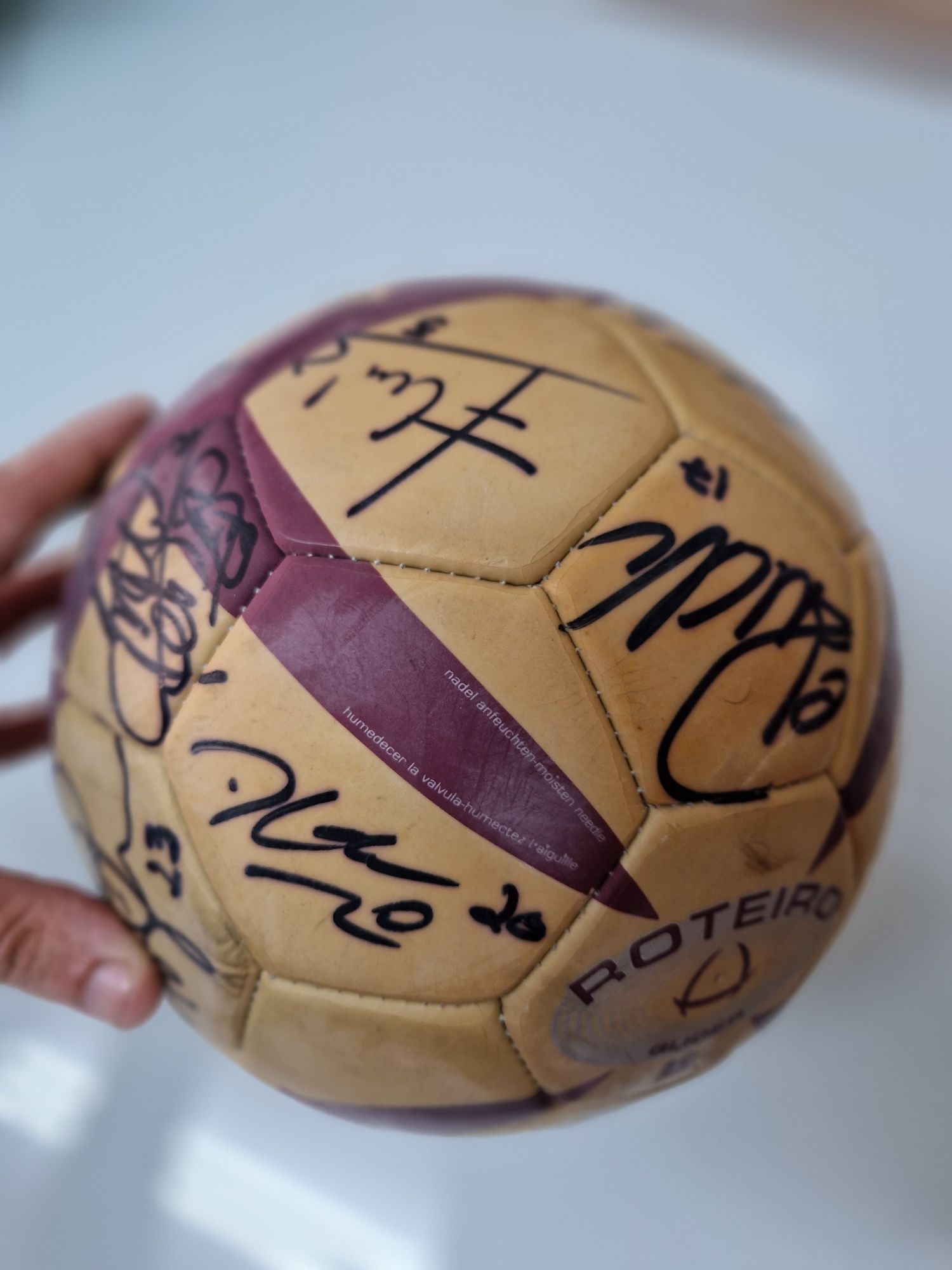 Bola euro 2004 Autografada