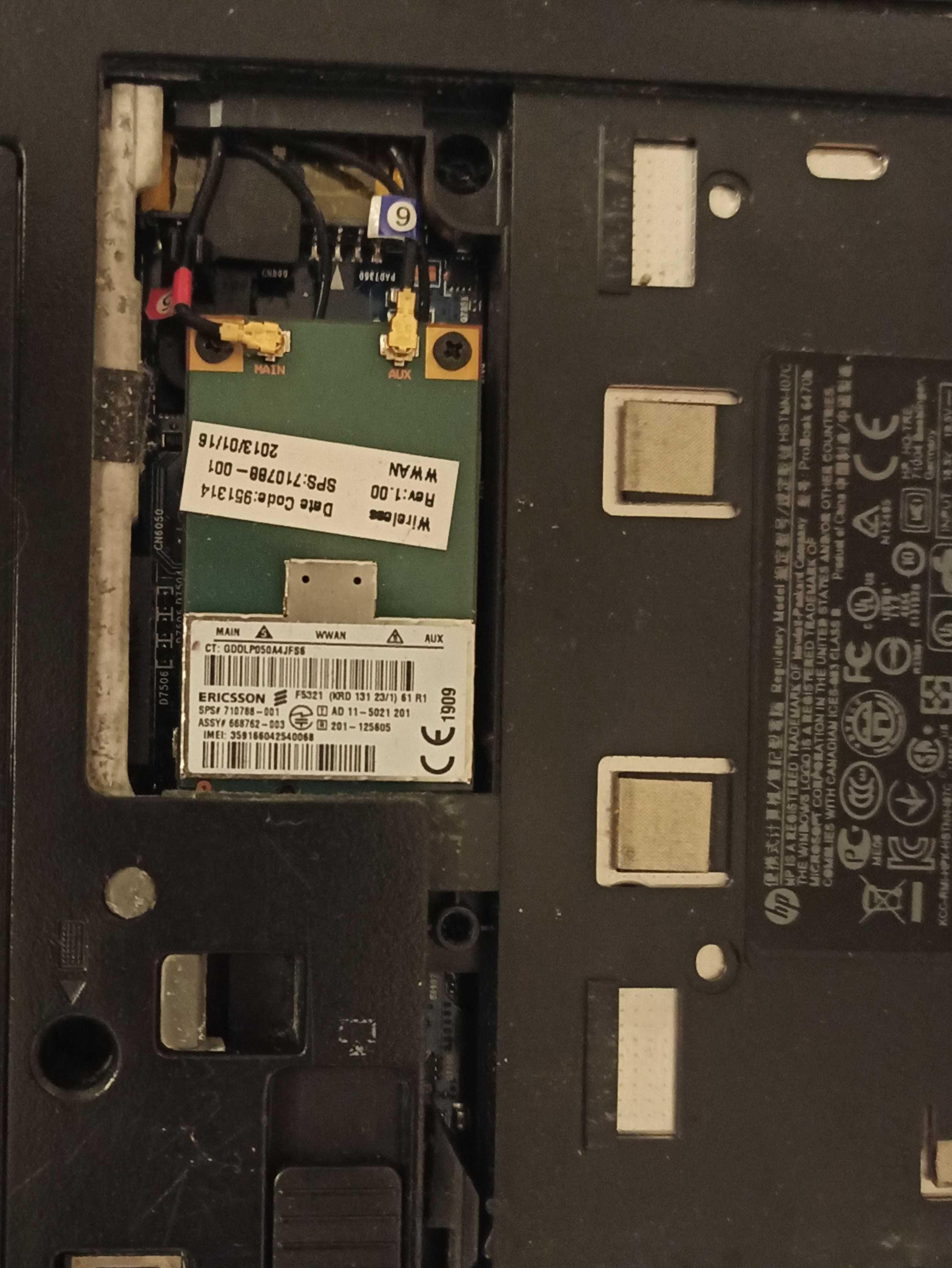 Uszkodzony laptop HP ProBook 6470b