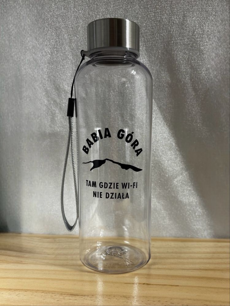 Butelka z Tritanu 500 ml z ręcznie wykonanym napisem “Babia Góra”