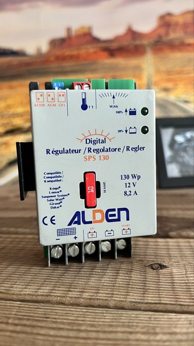 Regulador solar Alden (de marca) para autocaravana ou painel solar cas