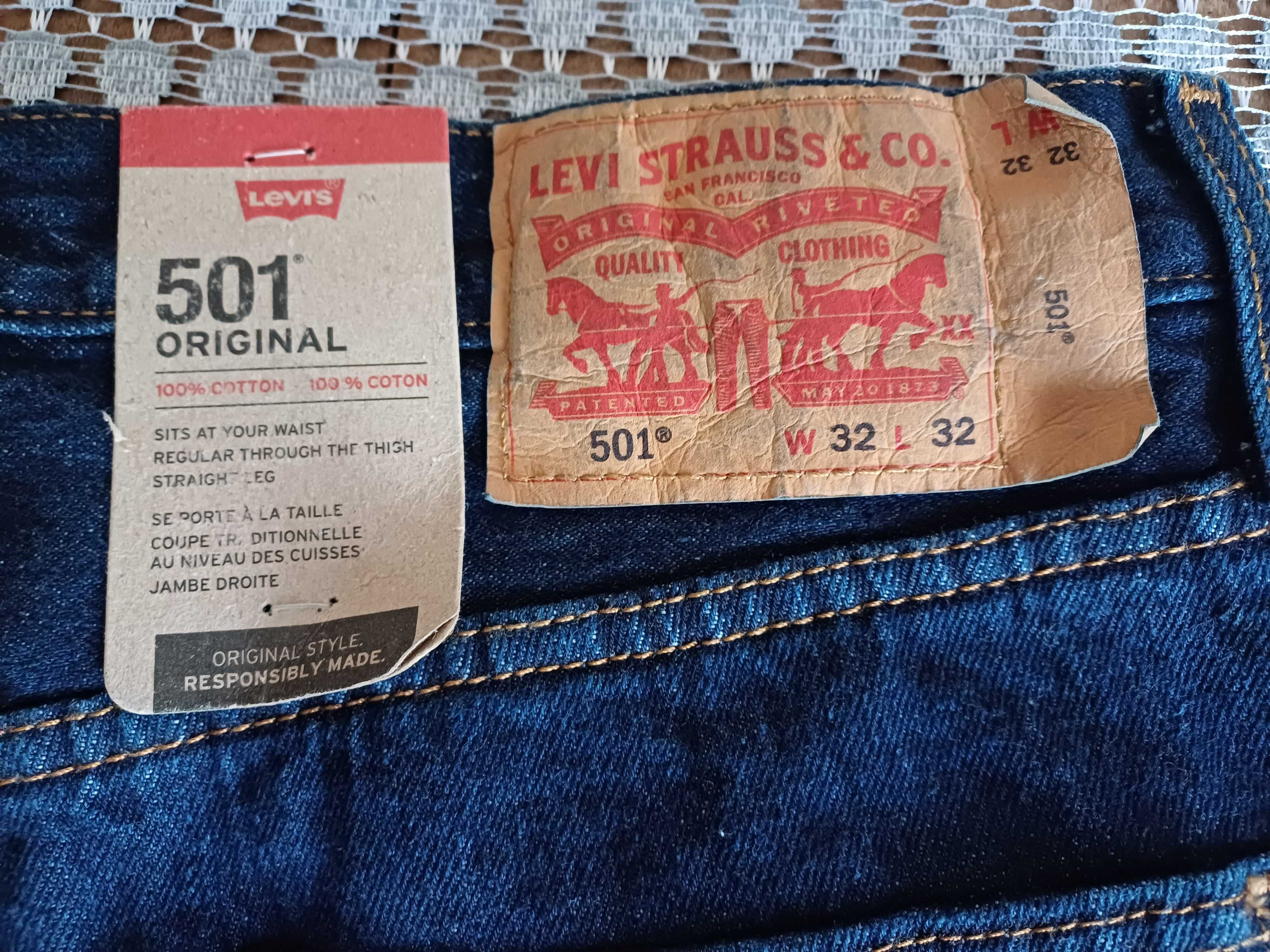 Spodnie męskie Levis 501 - nowe.