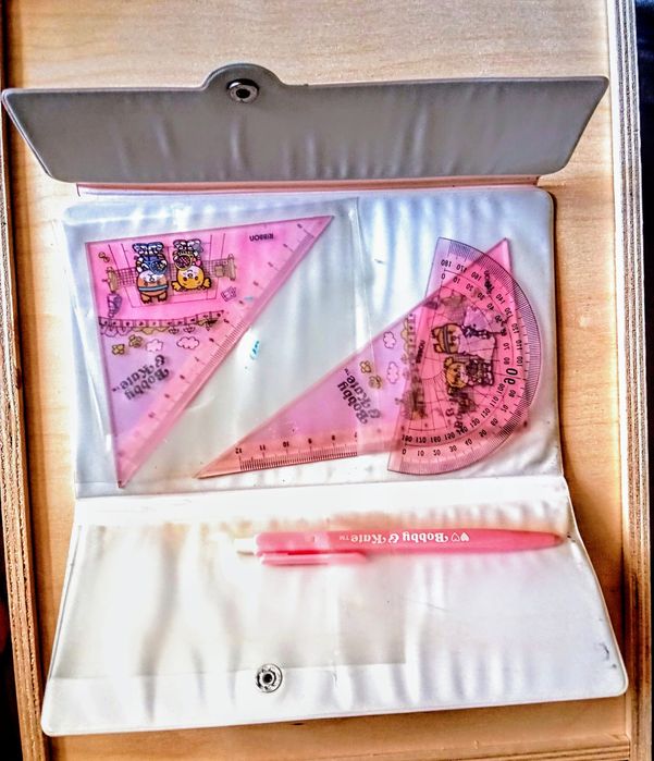 Bobby & Kate Ruler Set Japão 1981 raro.