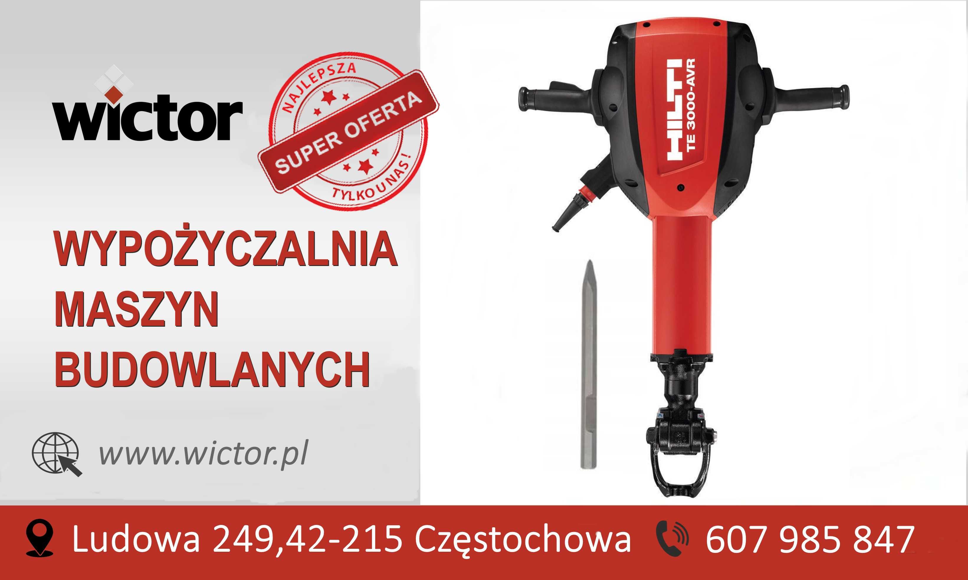 Młot wyburzeniowy Hilti 30kg/wynajem/wypożyczalnia