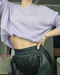 Sweter liliowy h&m