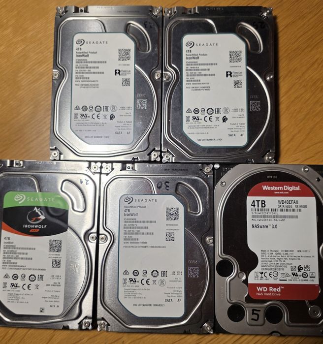 4 dyski twarde 4 Tb
