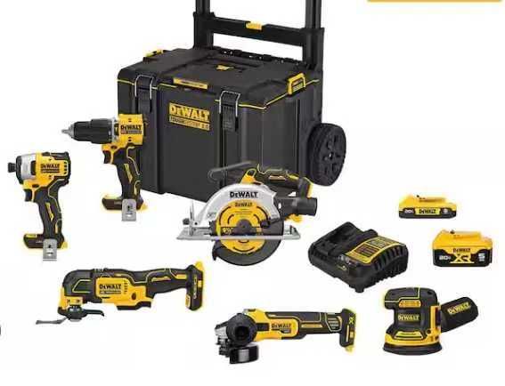 DeWalt Combo 6 elementów — oryginalny zestaw narzędzi z USA