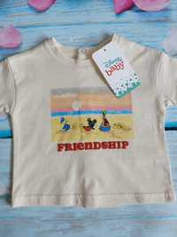 T-shirt dla chłopca Disney Baby Mickey rozmiar 62