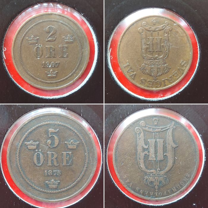 Старовинні монети Франції, Італії, Великобританії, Швеції, Швейцарії