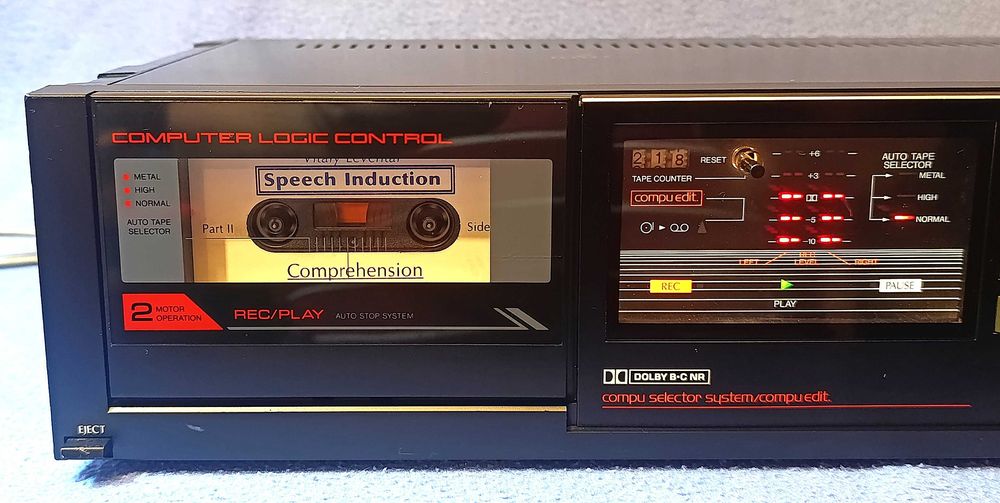 SANSUI D-55CM stereo cassette deck