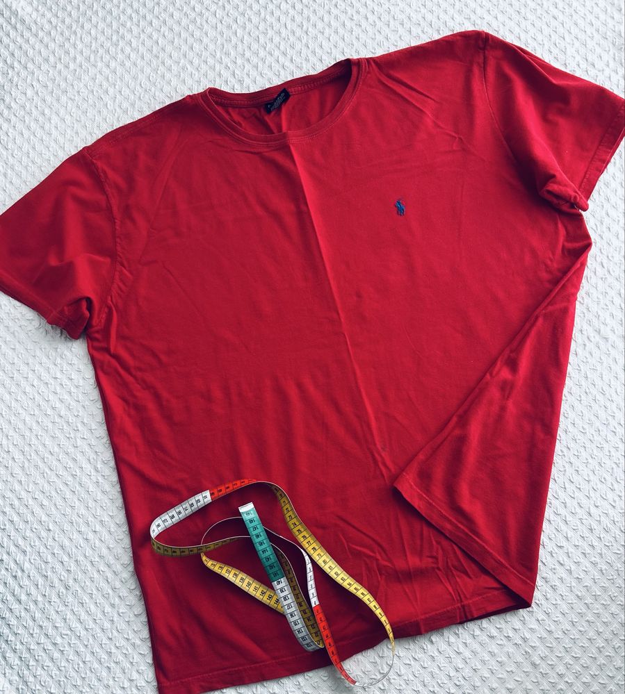 T-shirt czerwony markowy koszulka Polo Ralph Lauren