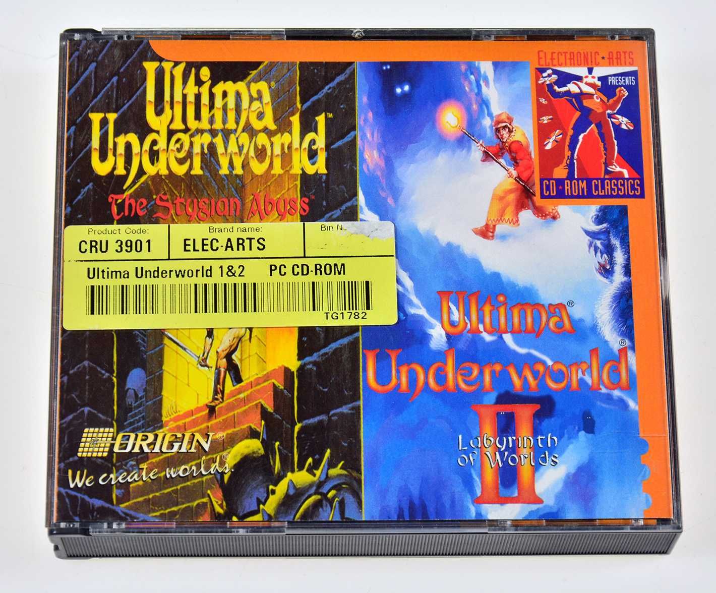 ULTIMA UNDERWORLD I & II - box CD, Origin 1993, dos
