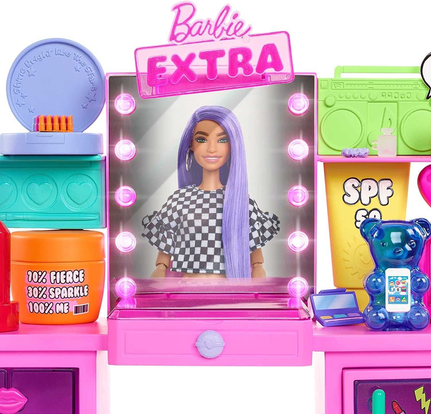 Барби Экстра Визажный столик Barbie Extra Doll & Vanity Playset GYJ70