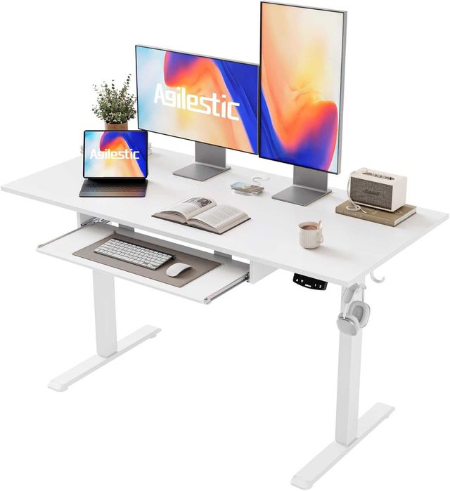 Nowe biurko elektryczne / regulowane / stół / 120x60CM / białe !A2964!