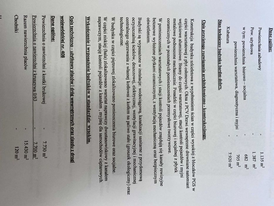 Sprzedam Bazę Transportową w Sośnicowicach