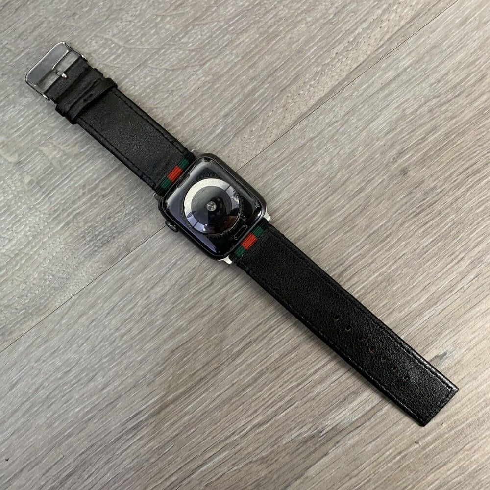 Ремешок для часов Apple Watch Gucci Band 42/44 Black/Green/Red