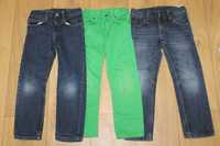 Spodnie jeansowe jeansy dla chłopca 3 szt. H&M C&A 110