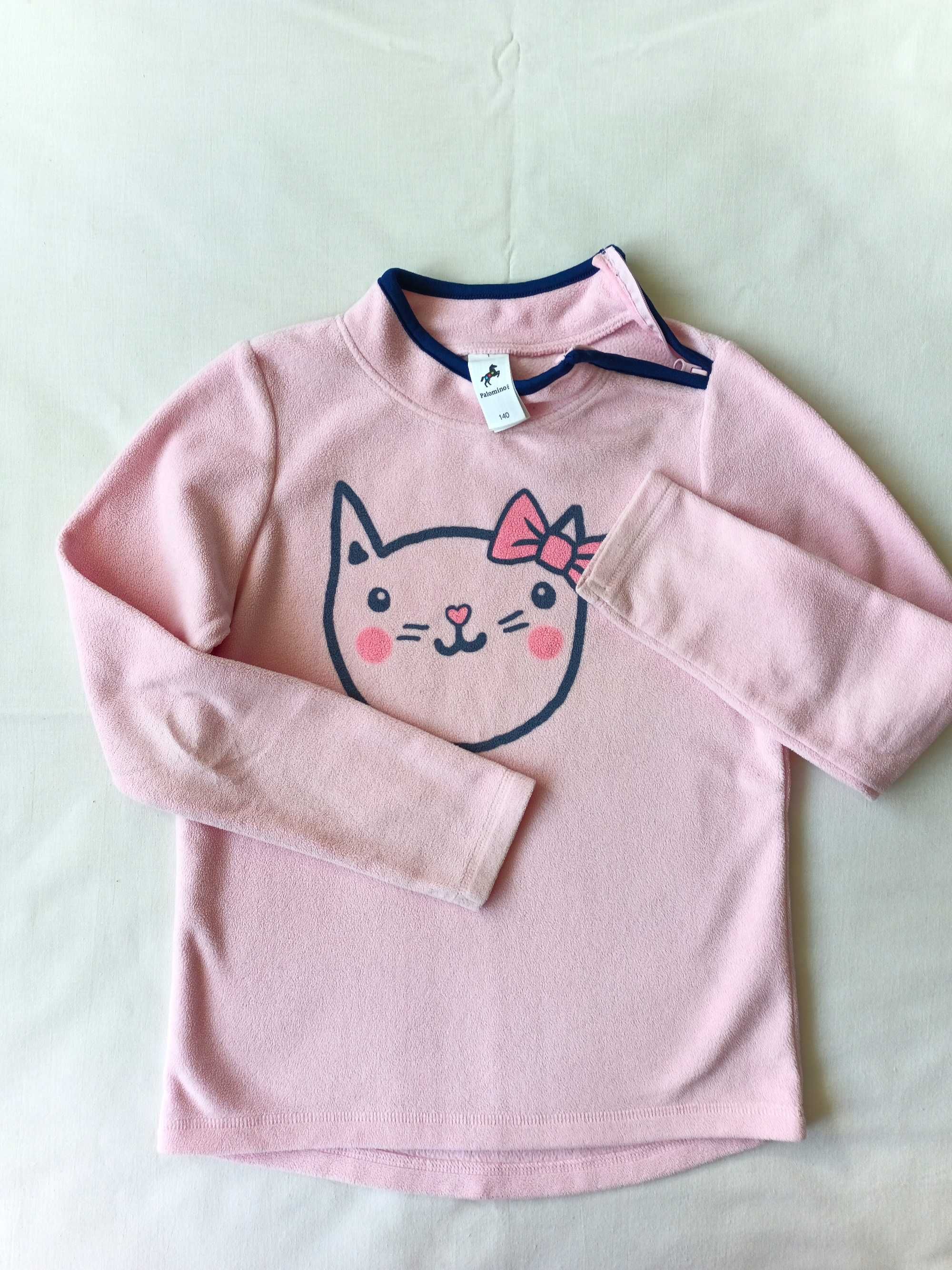 Cienka dziewczęca bluza polar PALOMINO; r. 140