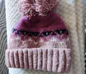 Gorro cardado rosa TU