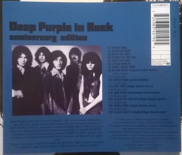 Deep Purple - In Rock CD Remastered