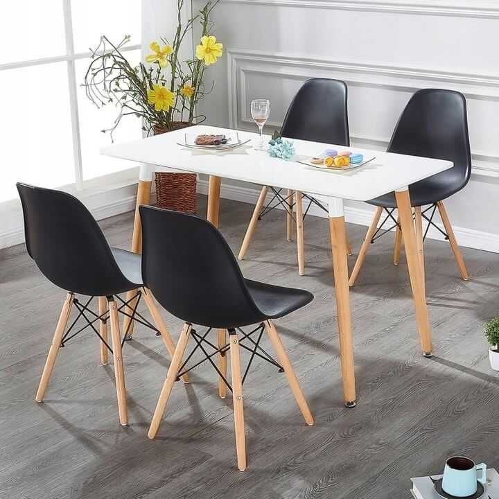 Zestaw stołowy Stół BERGEN 140x80+ 4 krzesła YORK