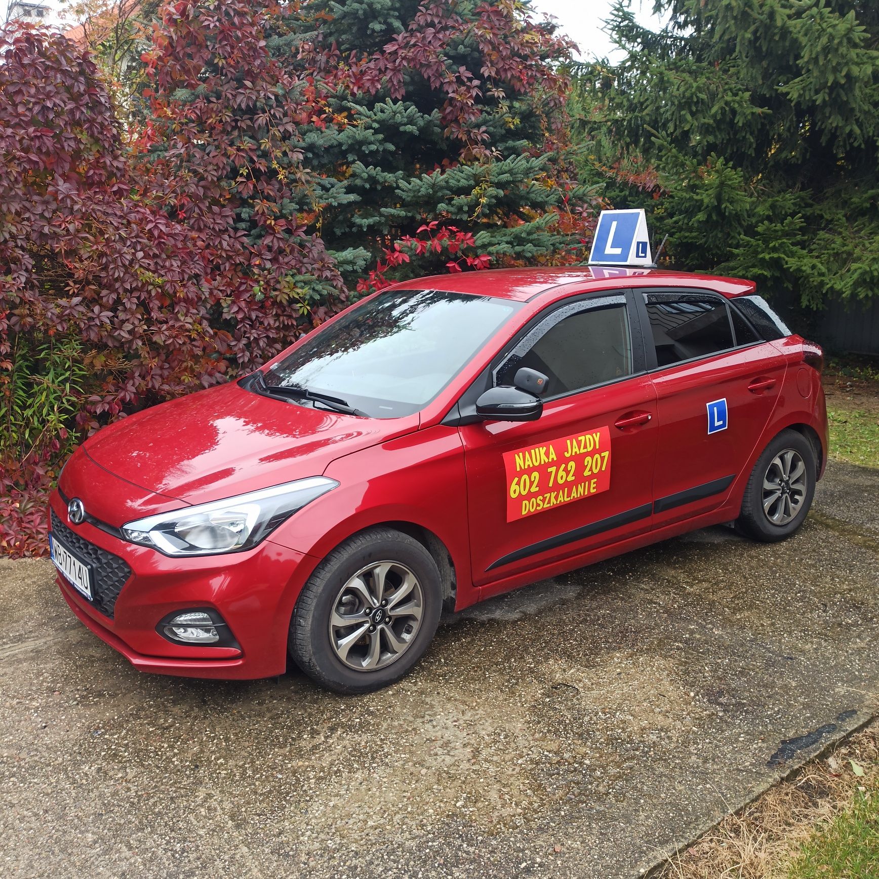 Jazdy doszkalające, nauka jazdy - Hyundai i20 z 2020 r. - 100 zł/godz.
