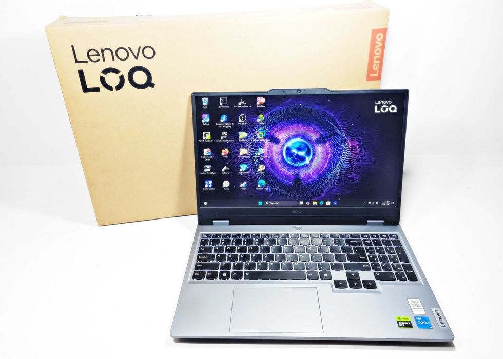 Laptop  Lenovo LOQ 15IAX9 i5-12450HX 24GB RAM  RTX4050 Win11 Gwarancja