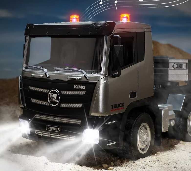 Вантажівка на радіокеруванні Huina з причепом / на радиоуправлении