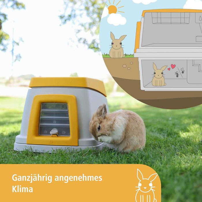 Kerbl Pet Zestaw dla królików odporny na warunki atmosferyczne domek