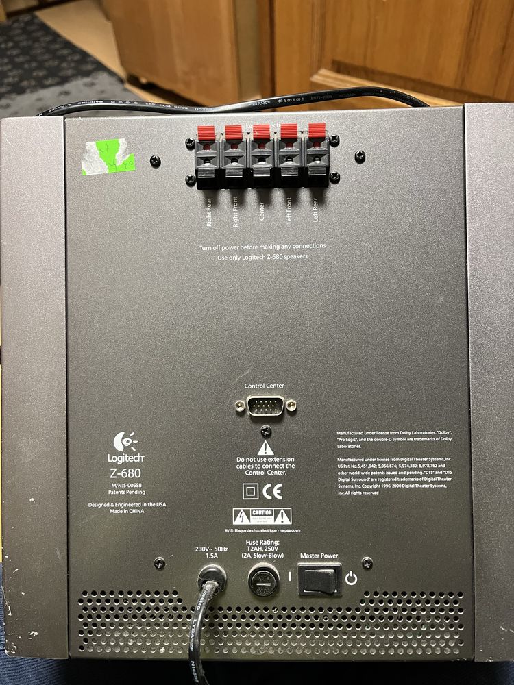 subwoofer i psnel sterujący  logitech z 680