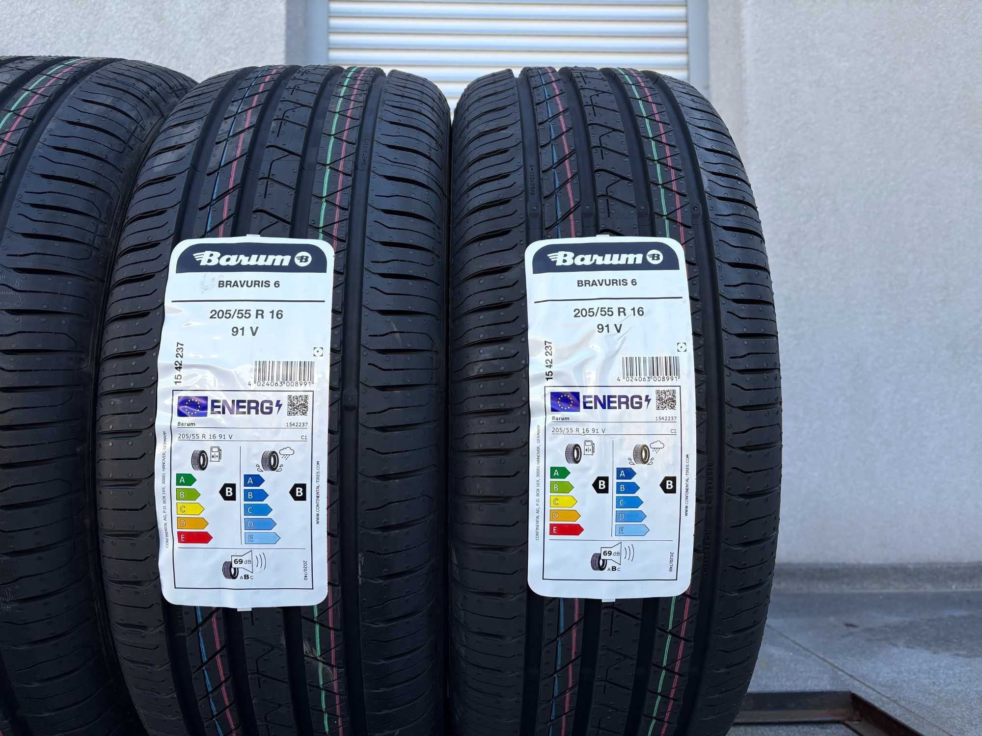 4szt letnie 205/55R16 Barum Bravuris 6 prod. 2025r 91V B,B,69db gwaran