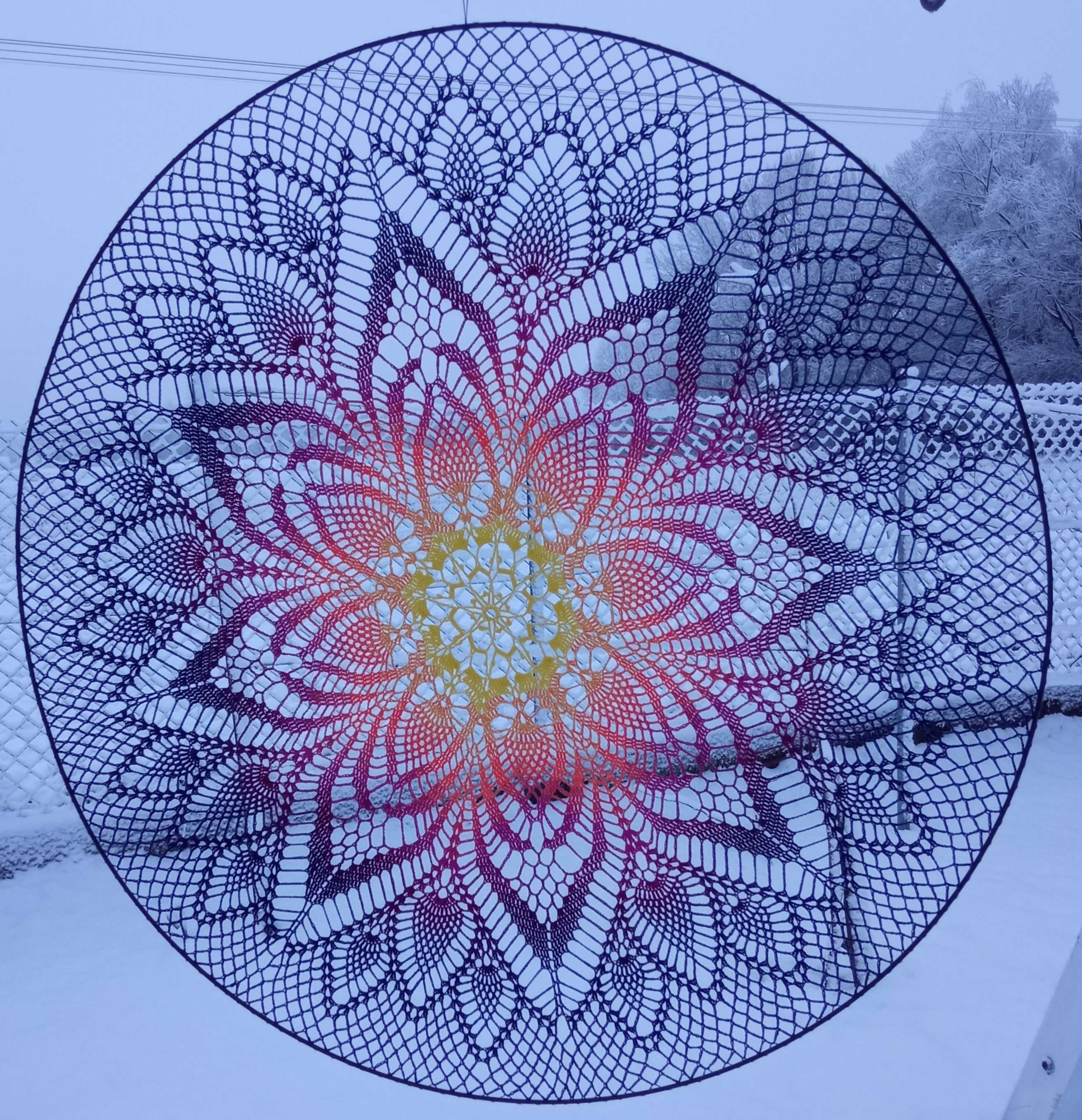 Mandala ombre 110 cm